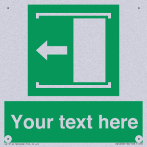 Custom Slide to Open Sign